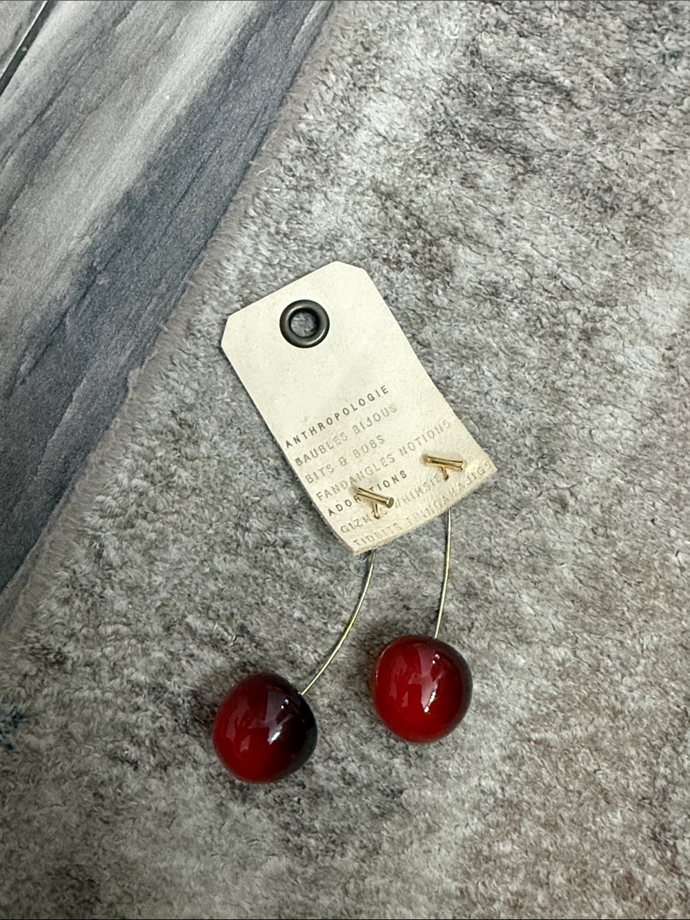Anthropologie cherry earrings